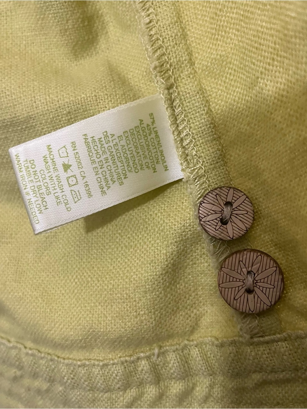 Sigrid Olsen 2 Piece Linen Cotton Blend Cropped Pant Set Size 10 - Picture 4 of 16